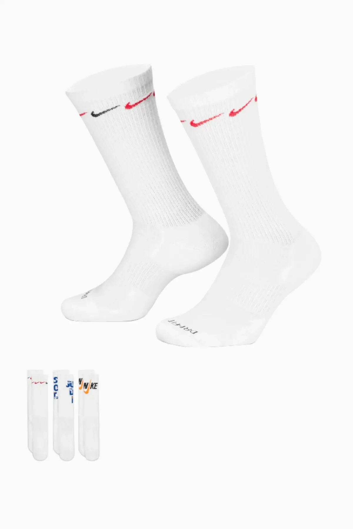 Skarpety Nike Everyday Plus Cushioned 3-pack - Biały