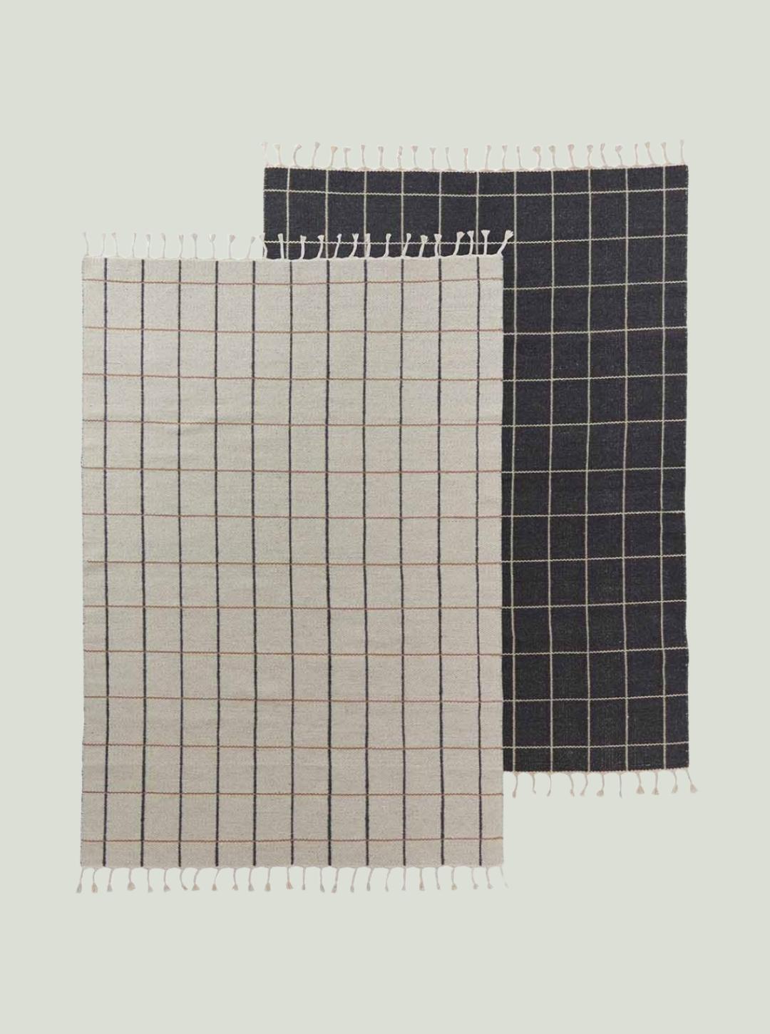 Dywan Grid Rug Offwhite / Anthracite OYOY Living