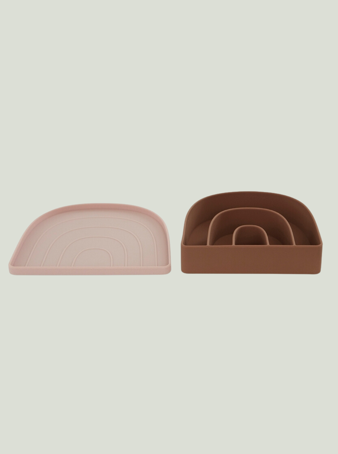 Tęczowy pojemnik na przekąski miska i talerz Rose/Fudge OYOY