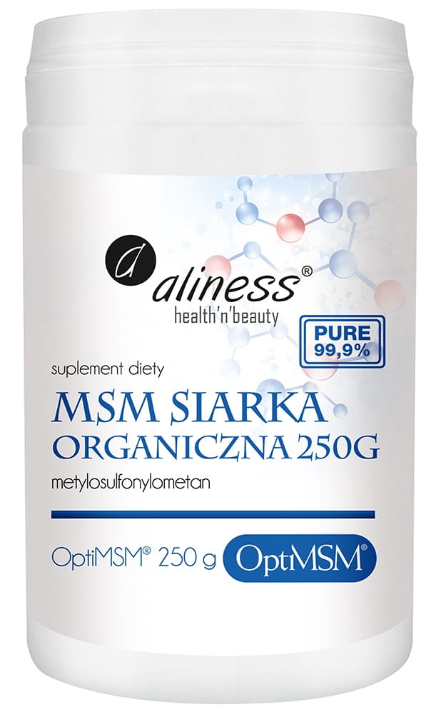 OptiMSM siarka Organiczna PLUS 250g Aliness