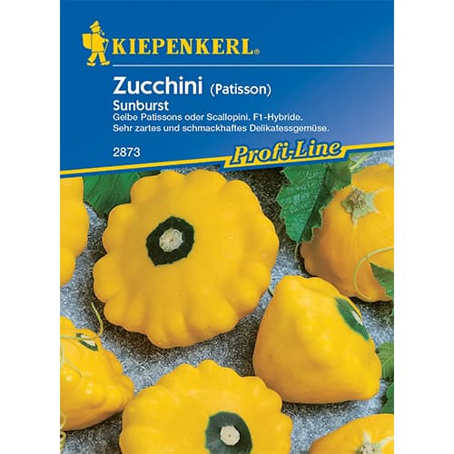 1 szt, Zucchini Sunburst F1 - Samen: Ilość w opakowaniu: 1 Stück