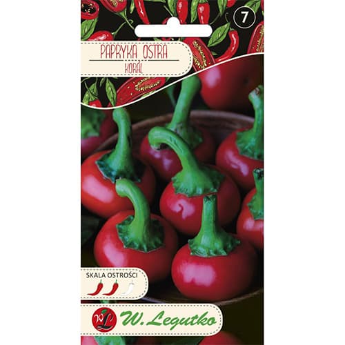 1 szt, Gewürzpaprika Koral - Samen: Ilość w opakowaniu: 0.15 g
