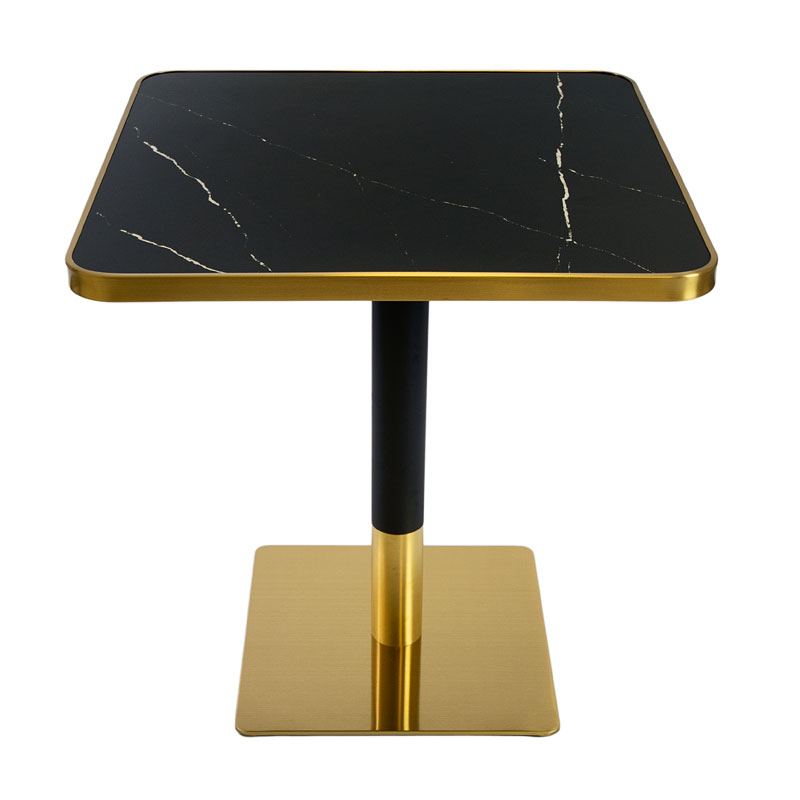 Stolik kawiarniany barowy ARP608 - kwadratowy, 70x70cm czarny