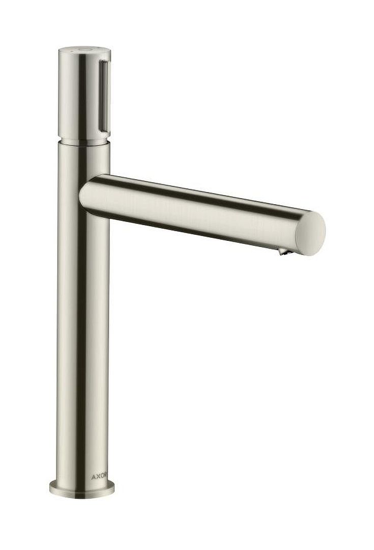 Axor Uno 200 bateria umywalkowa stojąca wysoka EcoSmart nikiel szczotkowany 45013820