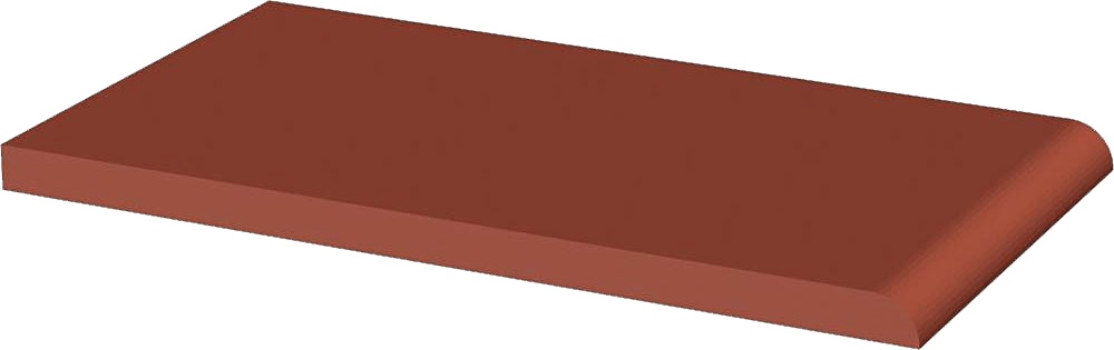 Paradyż Cloud płytka parapetowa 13,5x24,5 cm czerwona