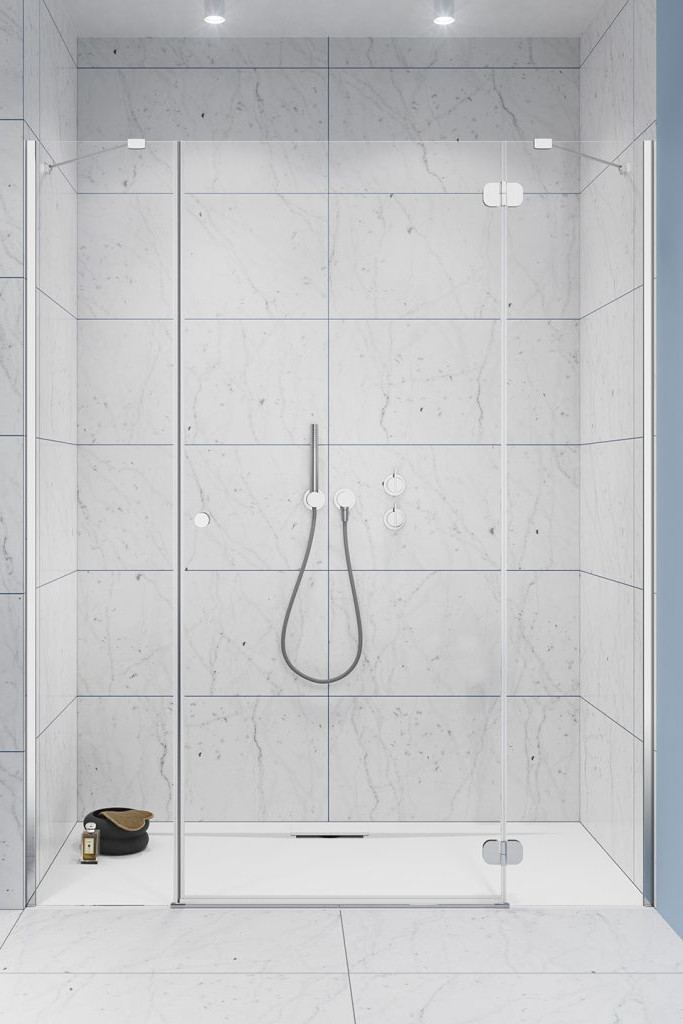 Radaway Torrenta DWJS drzwi prysznicowe 81,2 cm prawe chrom/szkło przezroczyste 1320812-01-01R