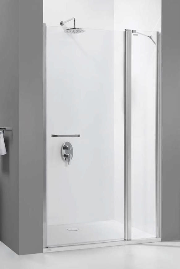 Sanplast Prestige III drzwi prysznicowe 100 cm DJ2/PRIII srebrny błyszczący/szkło przezroczyste 600-073-0790-38-401