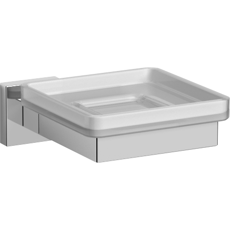 Oltens Tved mydelniczka z uchwytem szkło szronione/chrom 84101510 - Wysyłka w 24h