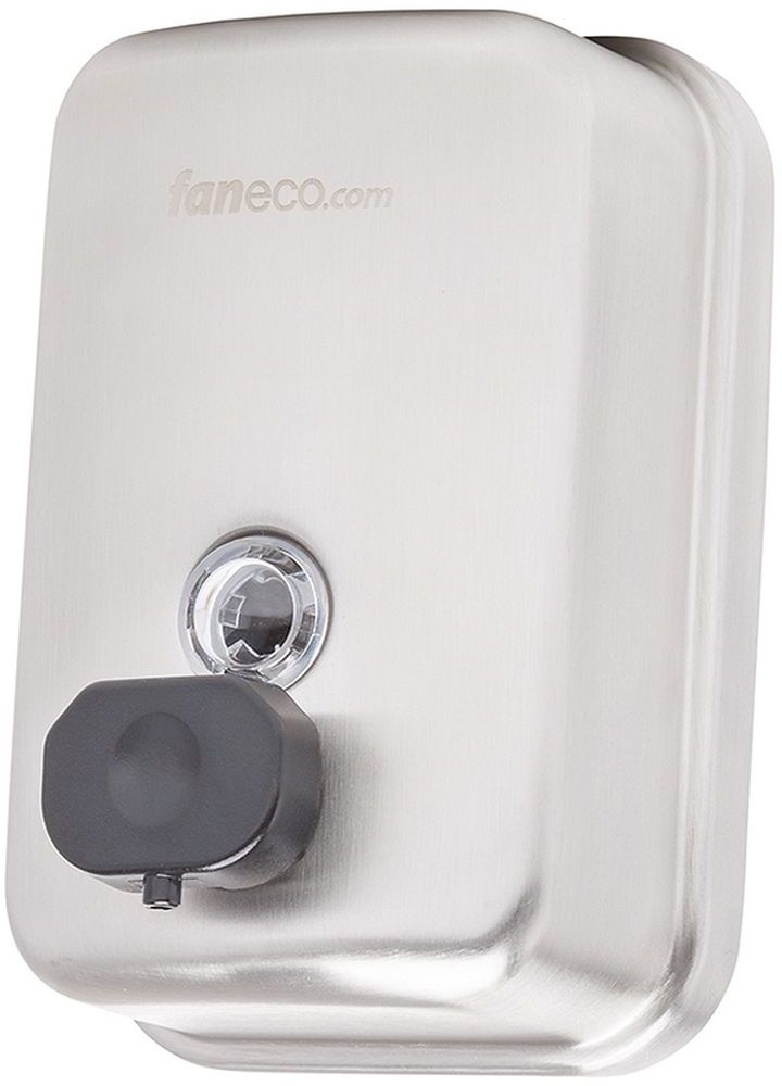 Faneco Top dozownik do mydła w płynie 500 ml ścienny stal szczotkowana S500SPB
