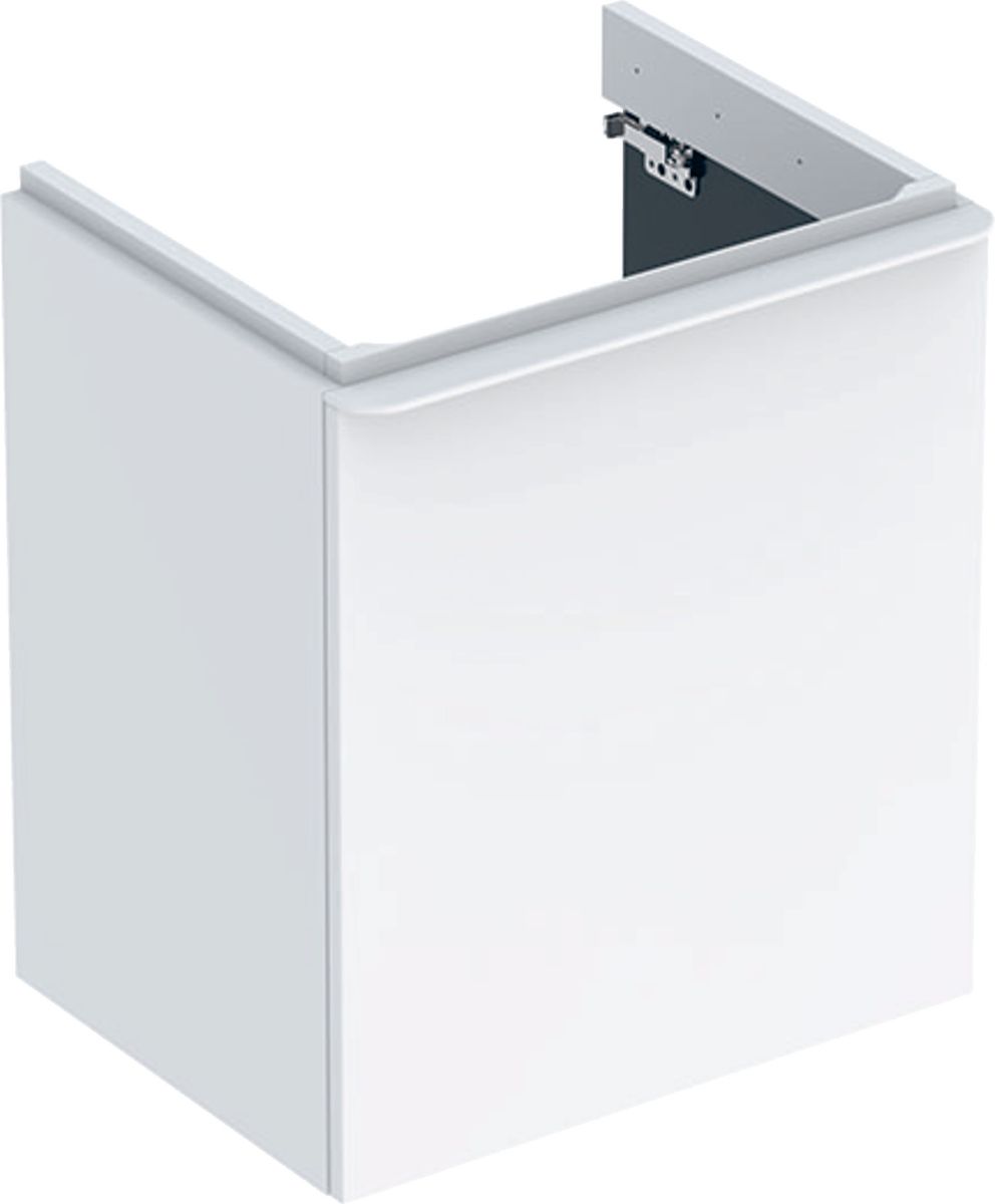 Geberit Smyle Square szafka 53,6 cm podumywalkowa wisząca biały połysk 500.366.00.1