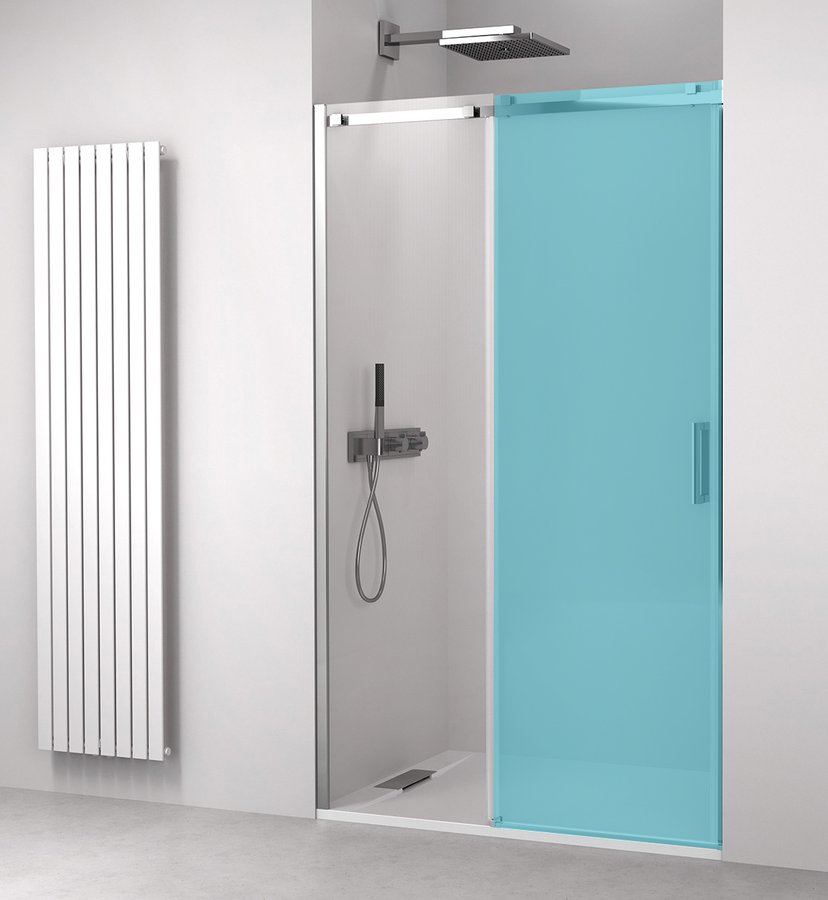 Polysan Thron Line drzwi prysznicowe 148-151 cm rozsuwane chrom połysk/szkło przezroczyste część ruchoma TL5015A BOX 1/2