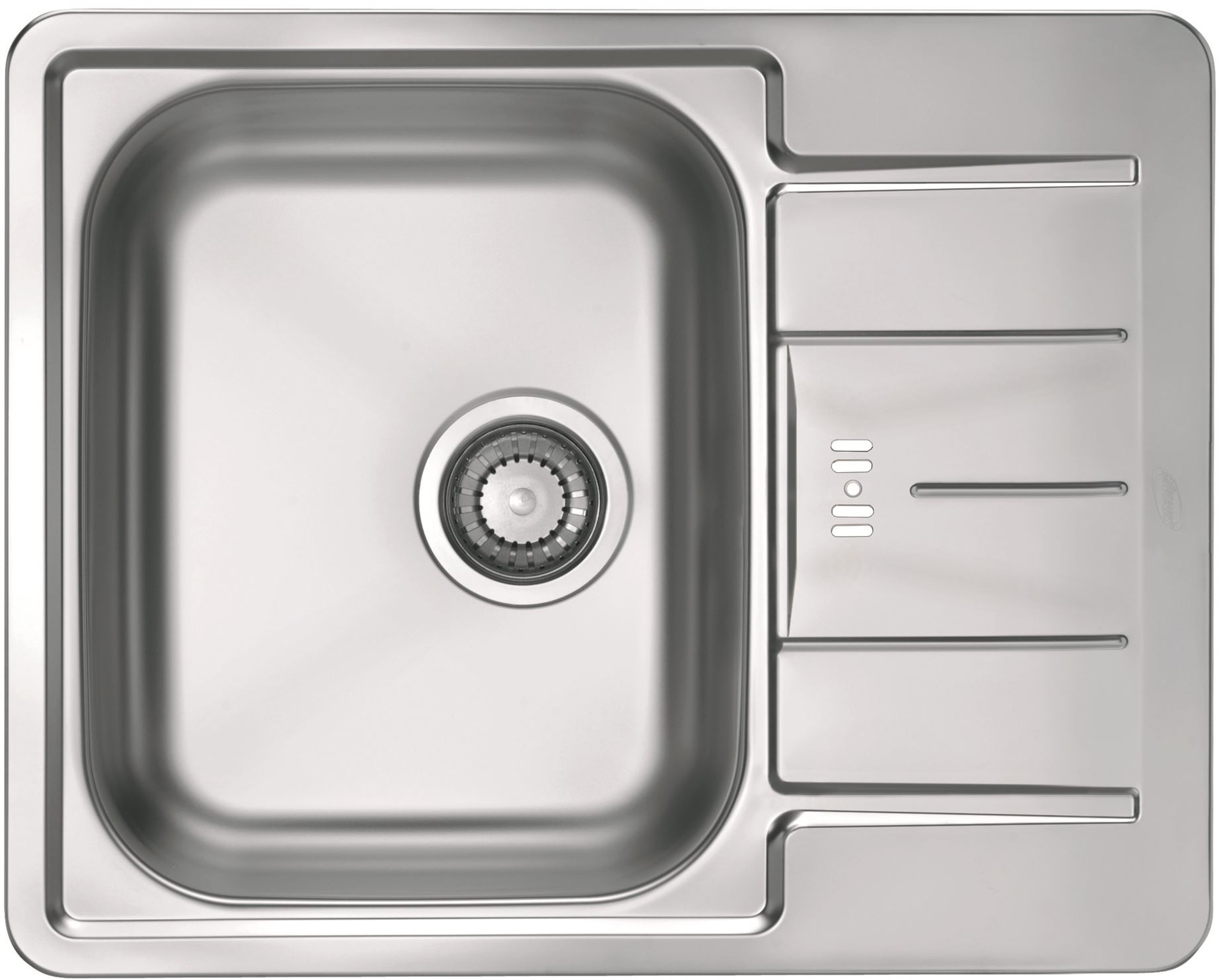 Alveus Line Start 60 zlewozmywak stalowy 62x50 cm wpuszczany 1-komorowy satyna 1082438