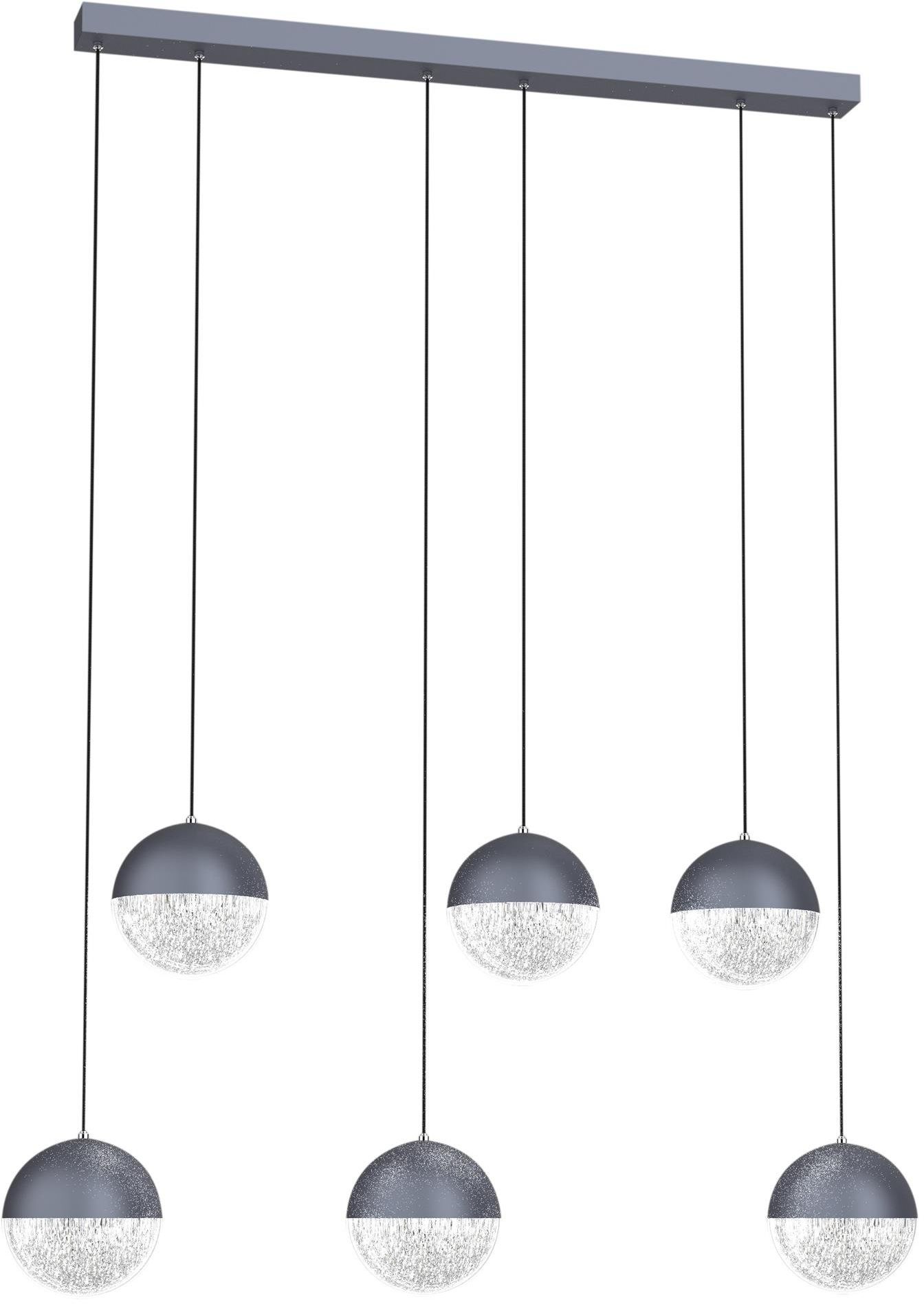 Apeti Furni lampa wisząca 6x5 W grafitowa A0031-360