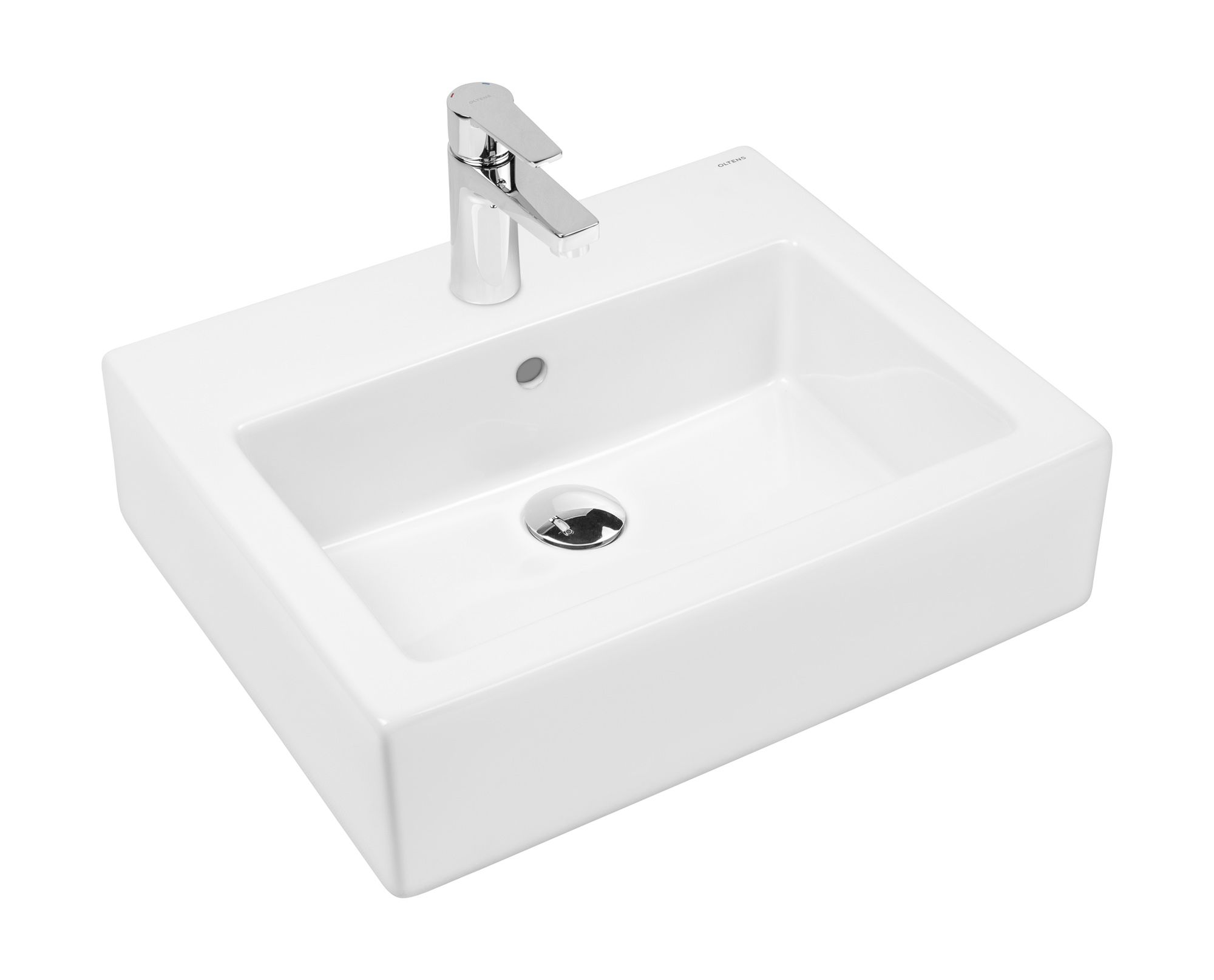 Oltens Susa umywalka 50x41 cm wisząca biała 41403000 - Wysyłka w 24h