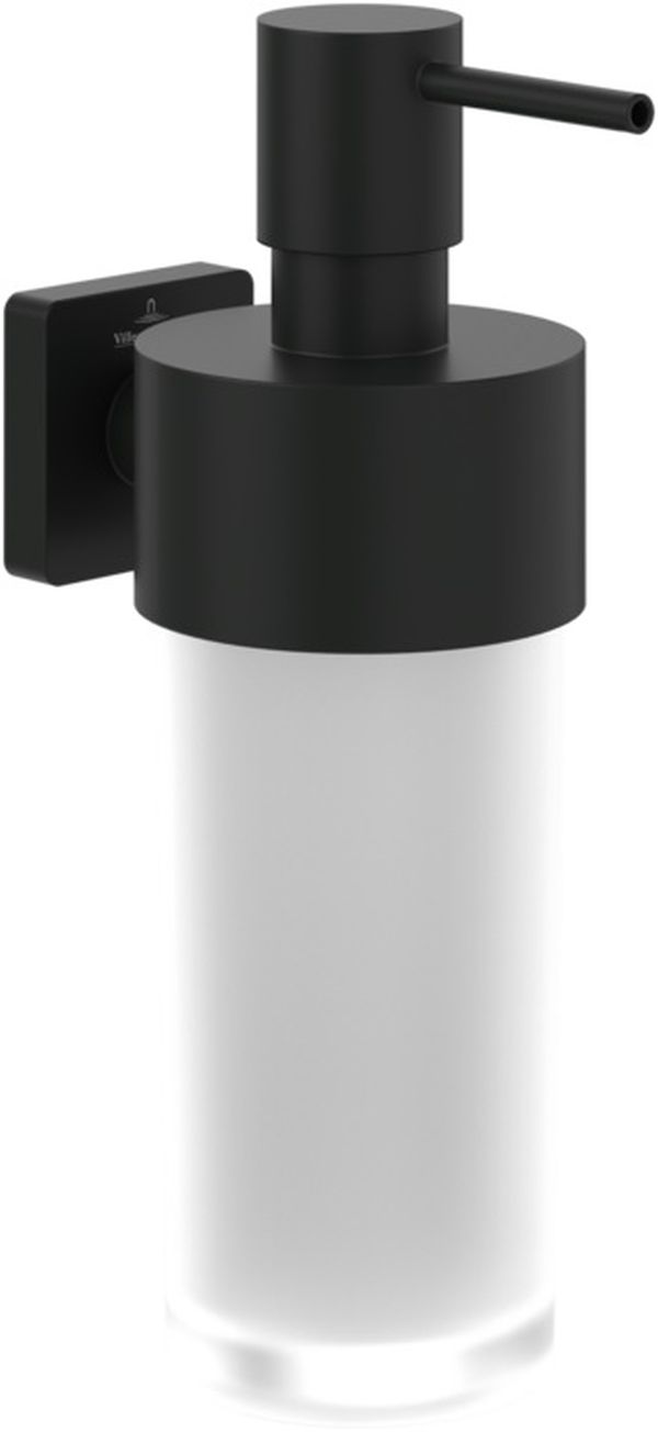 Villeroy & Boch Elements dozownik do mydła 230 ml ścienny czarny mat TVA152007000K5