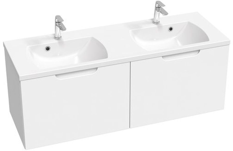 Ravak SD Classic II szafka 130 cm podumywalkowa wisząca biały połysk X000001482