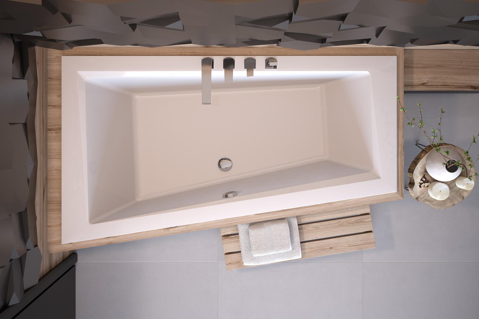 Besco Intima Slim wanna narożna 150x85 cm lewa biała #WAIT-150-SL