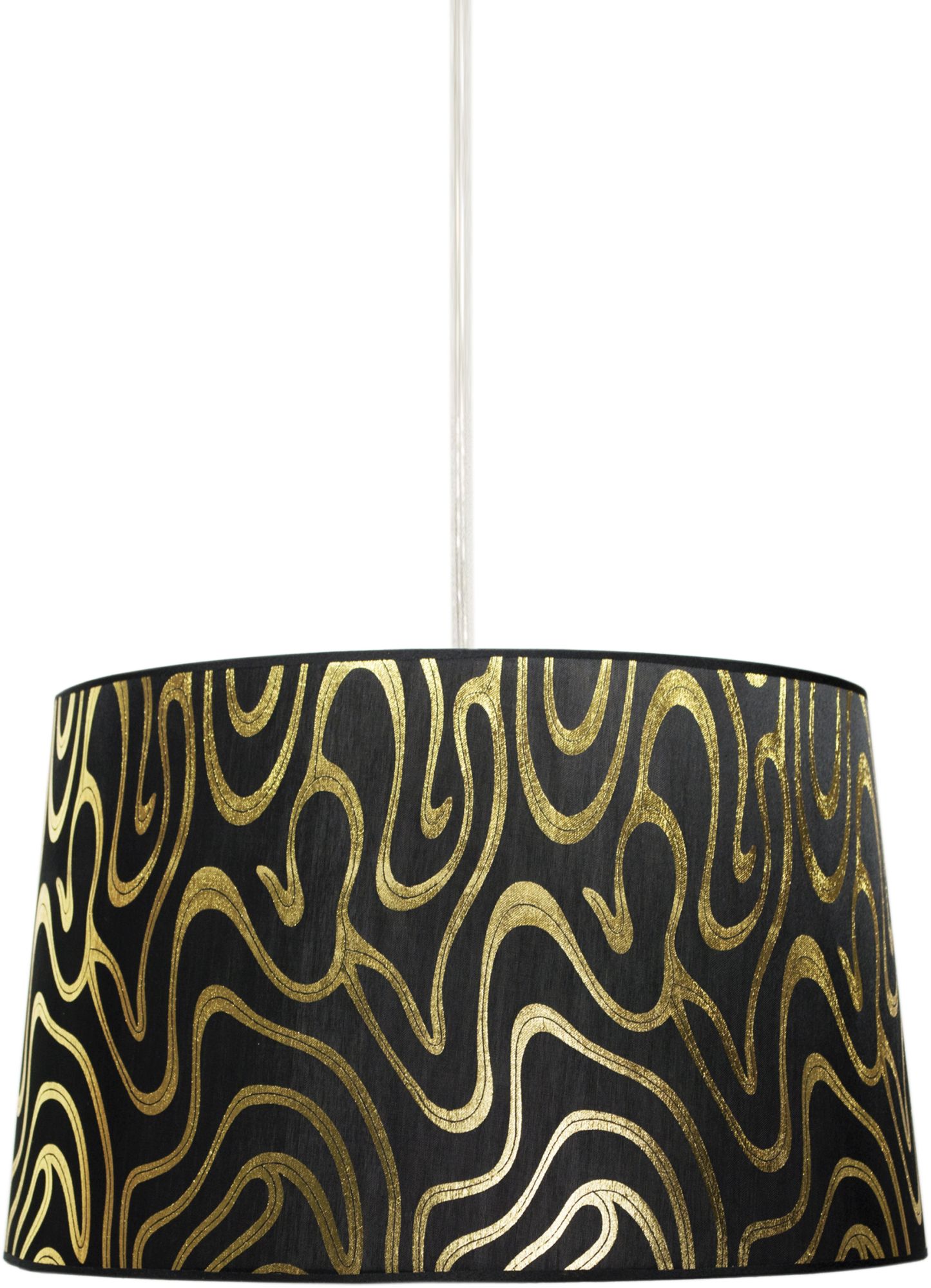 Candellux Tiger lampa wisząca 1x60W czarny/złoty 31-94455