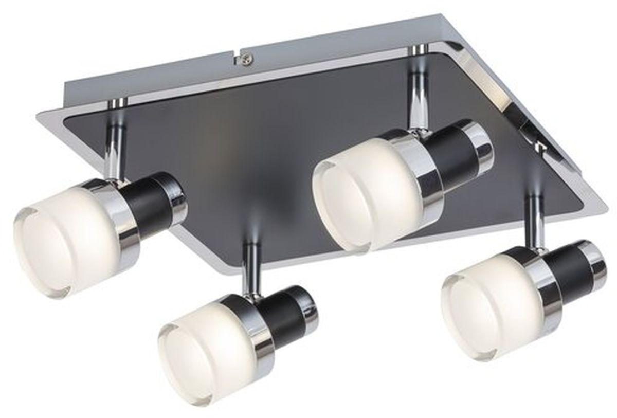 Rabalux Harold lampa podsufitowa 4x20W chrom/szkło opalizowane 5024