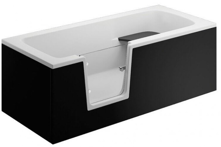 Polimat Vovo panel przedni do wanny 170 cm czarny 00897