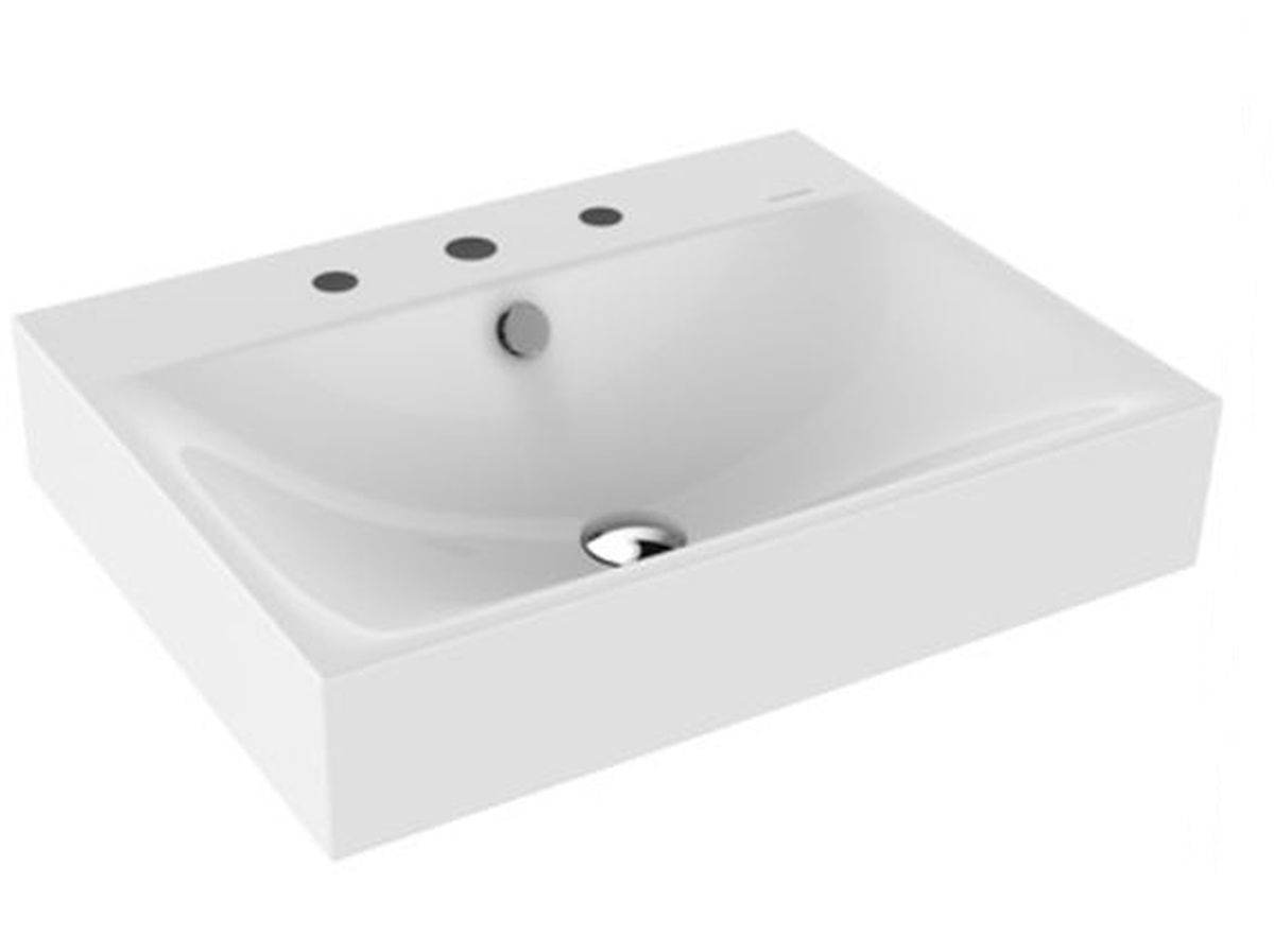 Kaldewei Silenio umywalka 60x46 cm ścienna prostokątna model 3044 biała 904306033001