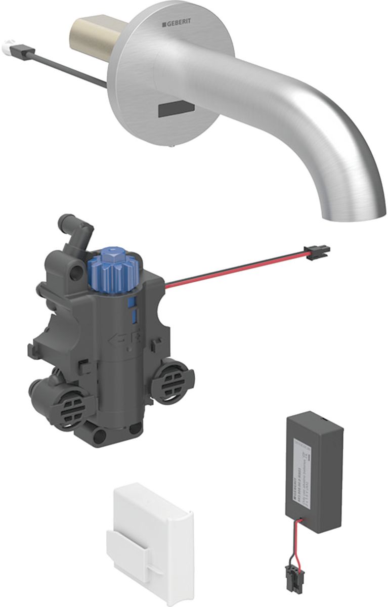 Geberit Piave bateria umywalkowa podtynkowa termostatyczna elektroniczna stal nierdzewna 116.288.SN.1