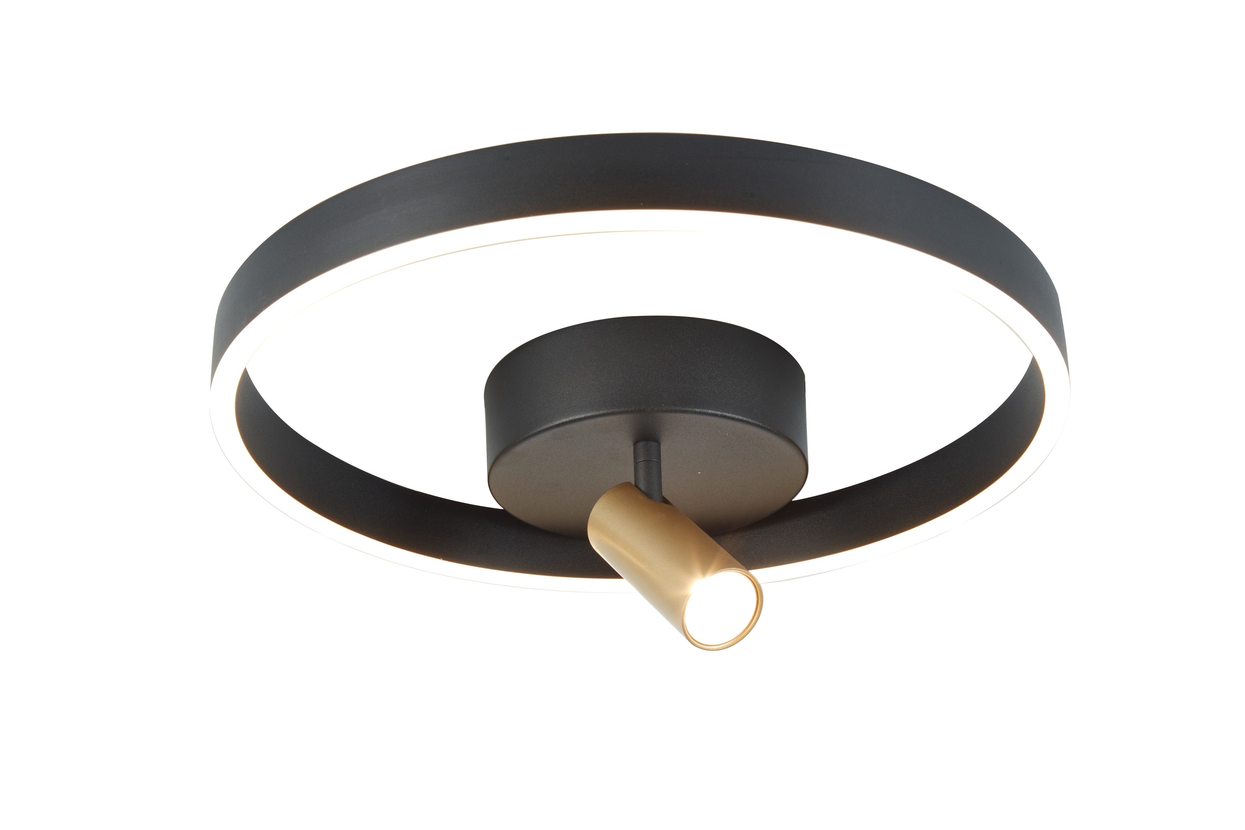 Aviano Pignano lampa podsufitowa 2x18 W czarna-złota 9206-0110
