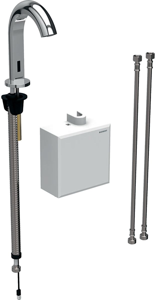 Geberit Piave bateria umywalkowa stojąca termostatyczna elektroniczna chrom 116.168.21.1