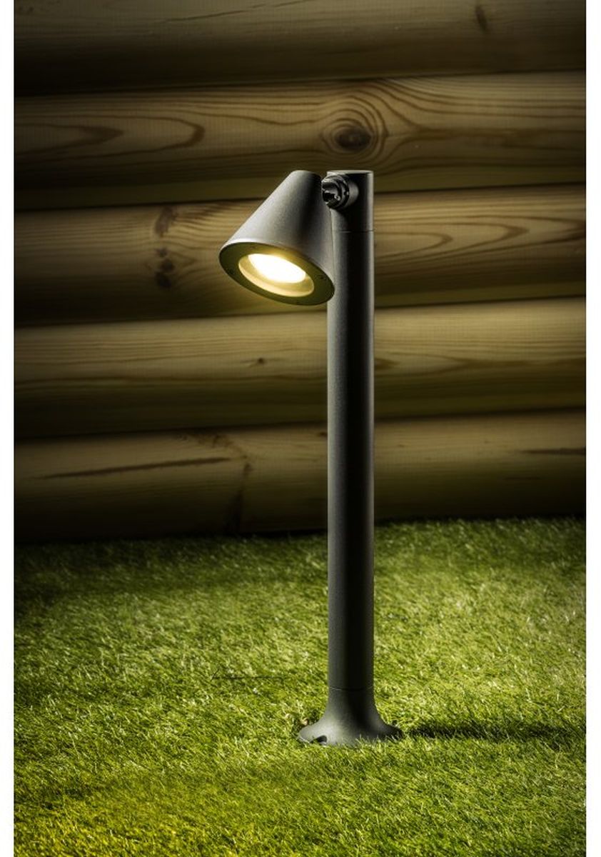GTV Lustino-P lampa stojąca zewnętrzna 1x20 W grafitowa OS-USTIP80-30