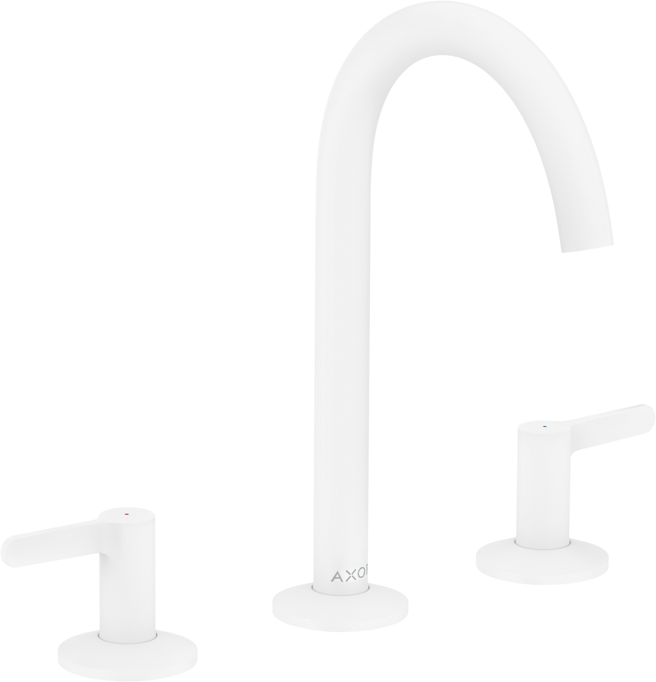 Axor One bateria umywalkowa 3-otworowa stojąca biały mat 48050700