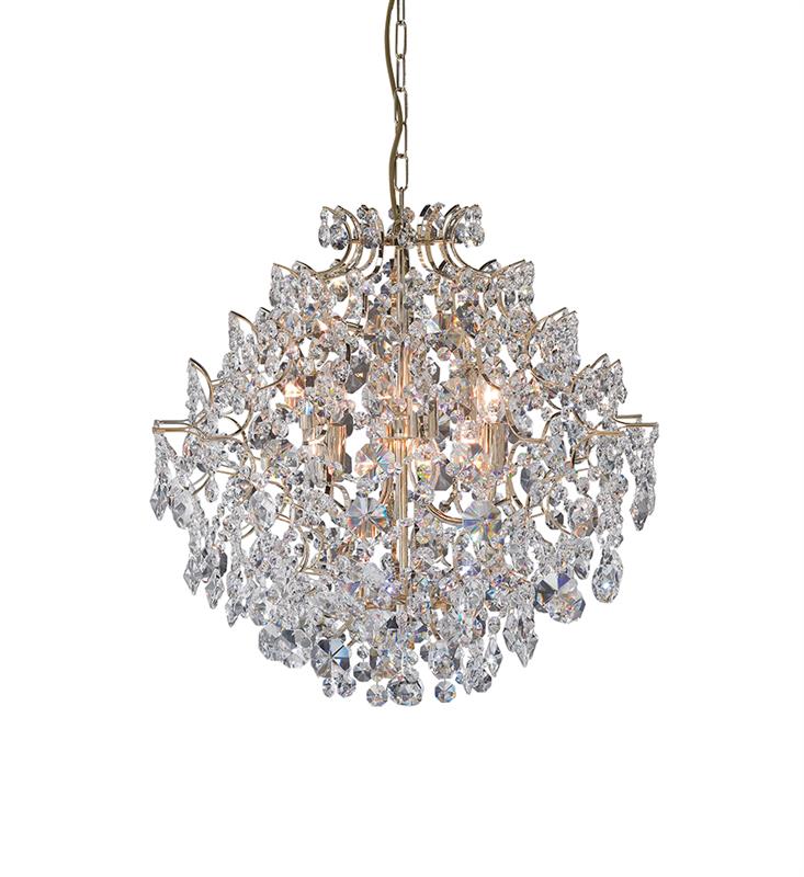 Markslöjd Rosendal lampa wisząca 6x40W złoty/mc 100532