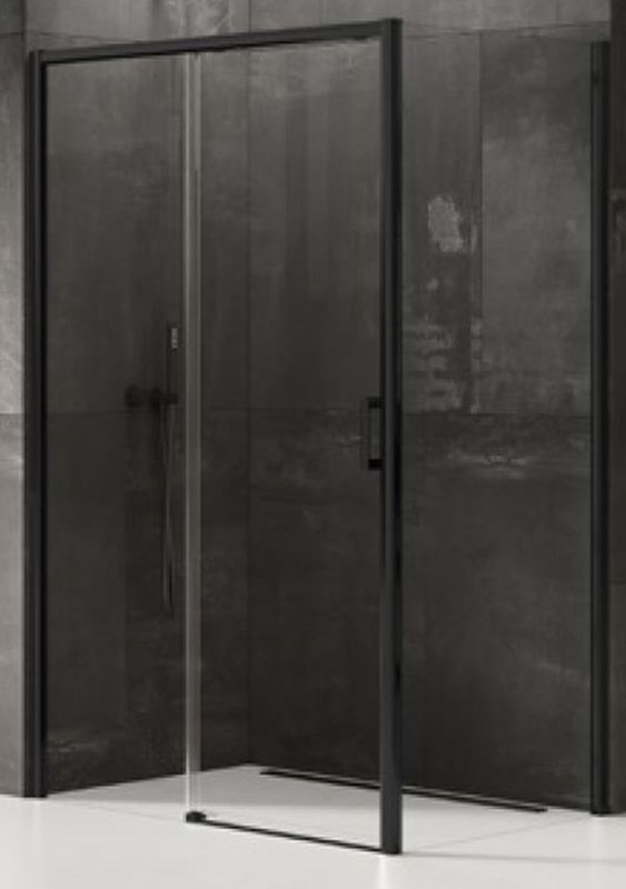 New Trendy Prime Black kabina prysznicowa 100x70 cm prostokątna lewa czarny mat/szkło przezroczyste D-0316A/D-0127B