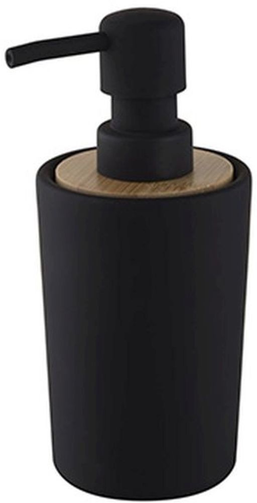 Bisk Umbra dozownik do mydła 225 ml stojący drewno/czarny mat 07912 - Wysyłka w 24h