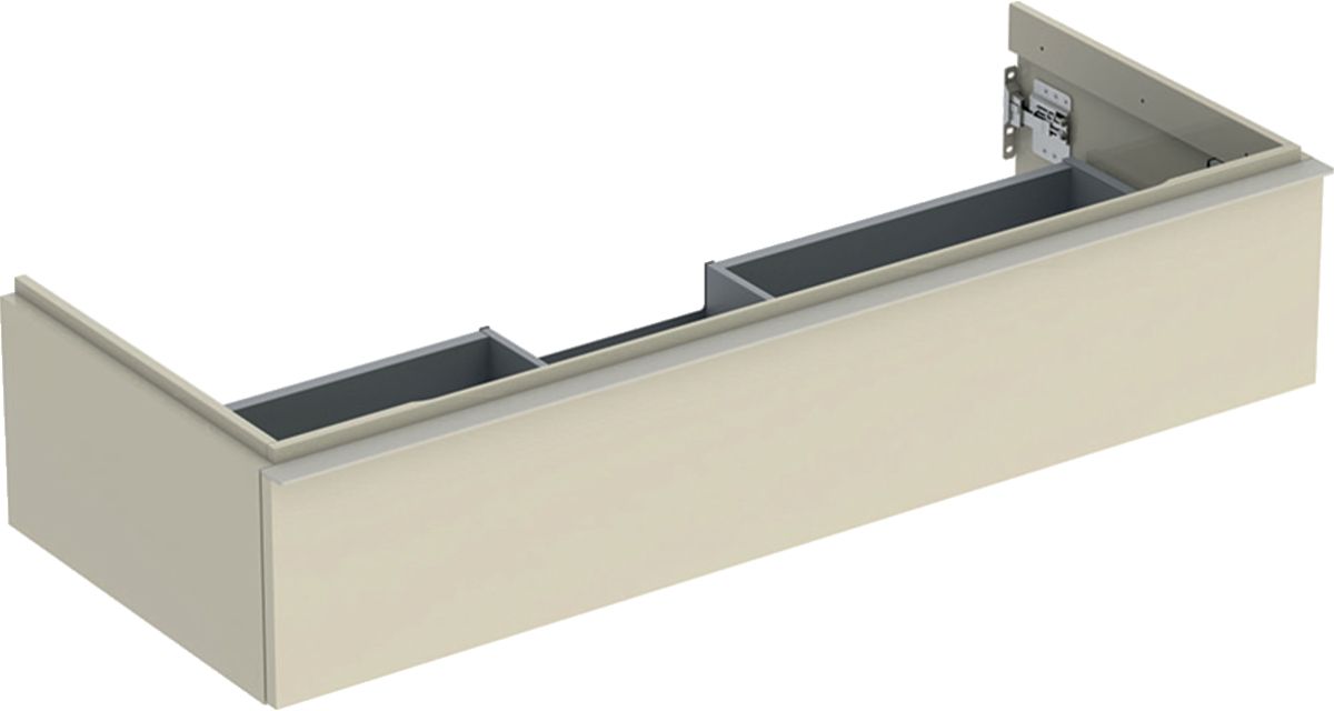 Geberit iCon szafka 118,4 cm podumywalkowa wisząca szary piaskowy połysk/szary piaskowy mat 502.313.JL.1
