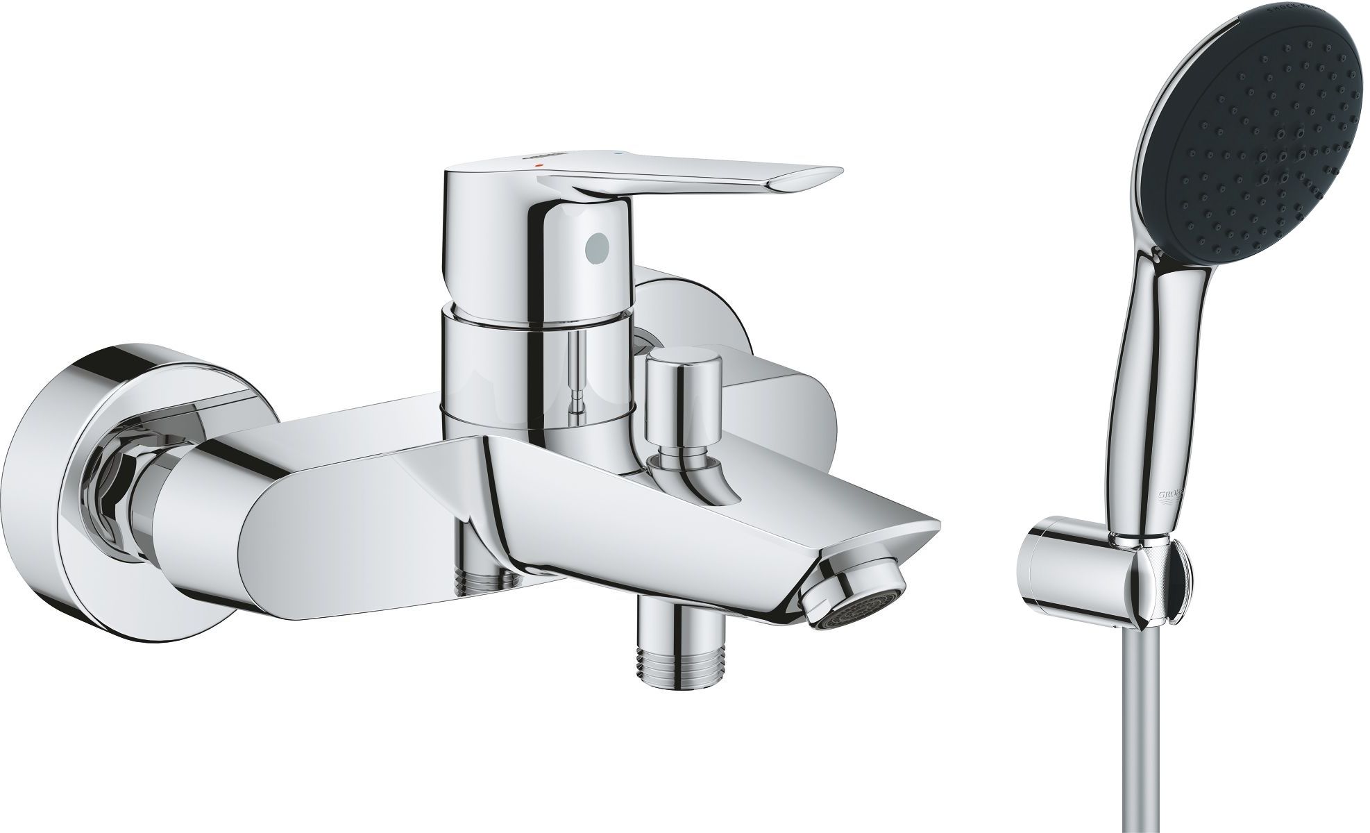 Grohe Start bateria wannowo-prysznicowa ścienna z zestawem prysznicowym Vitalio Start 110 chrom (24206002, 27950001) - Wysyłka w 24h