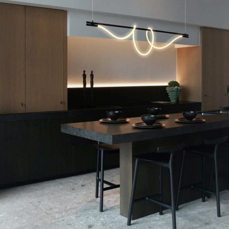 Abruzzo Spirali lampa wisząca 1x45 W czarna ABR-HILTON-SC-38W - Wysyłka w 24h