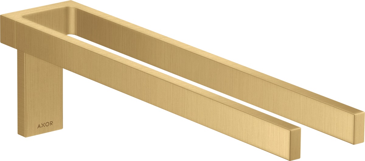 Axor Universal Rectangular wieszak na ręcznik złoty optyczny szczotkowany 42622250