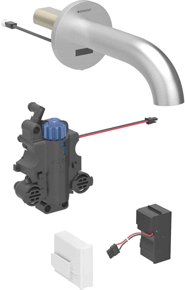 Geberit Piave bateria umywalkowa podtynkowa termostatyczna elektroniczna stal nierdzewna 116.267.SN.1