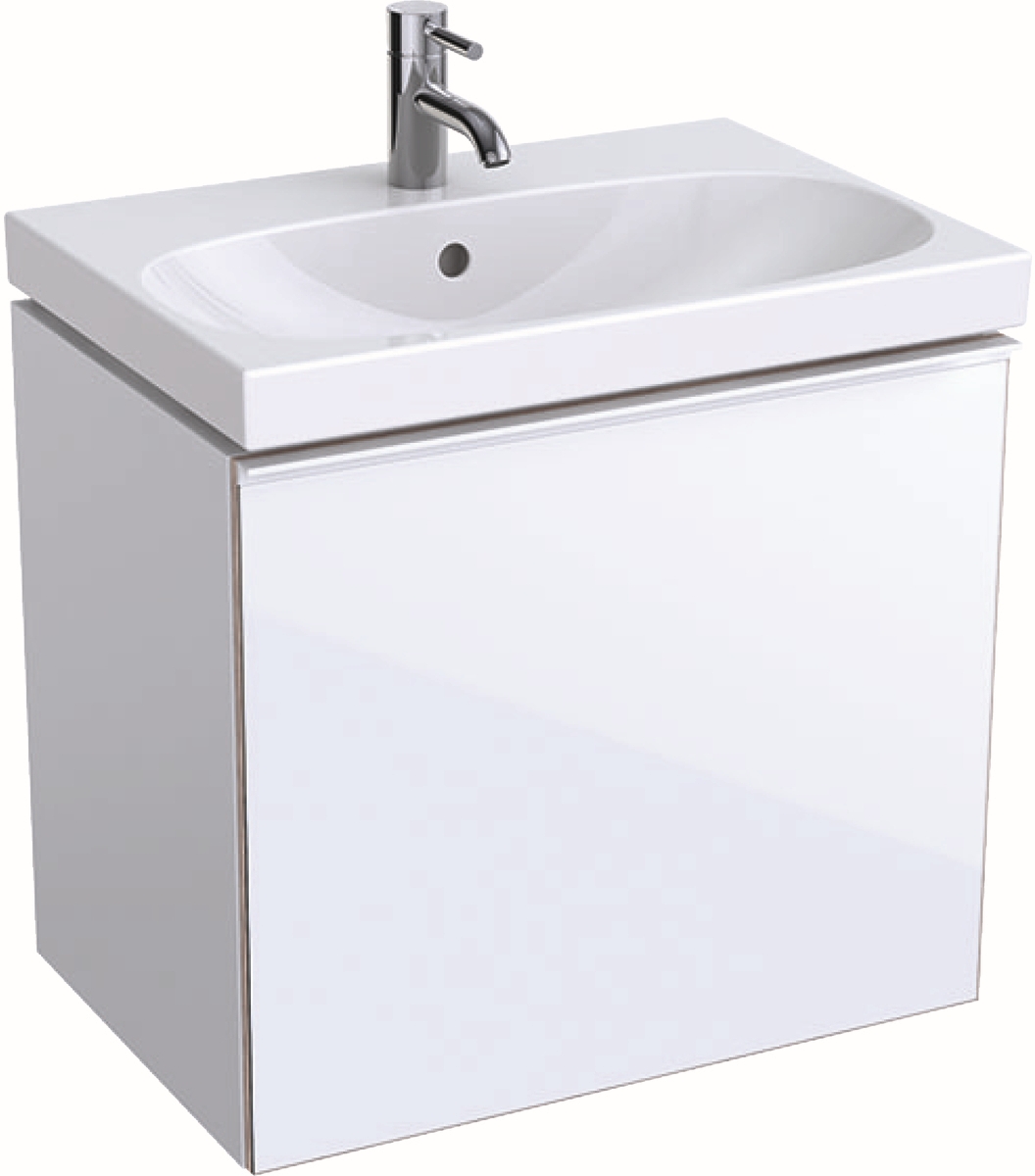 Geberit Acanto szafka 60 cm podumywalkowa wisząca biały połysk 500.614.01.2 - Wysyłka w 24h