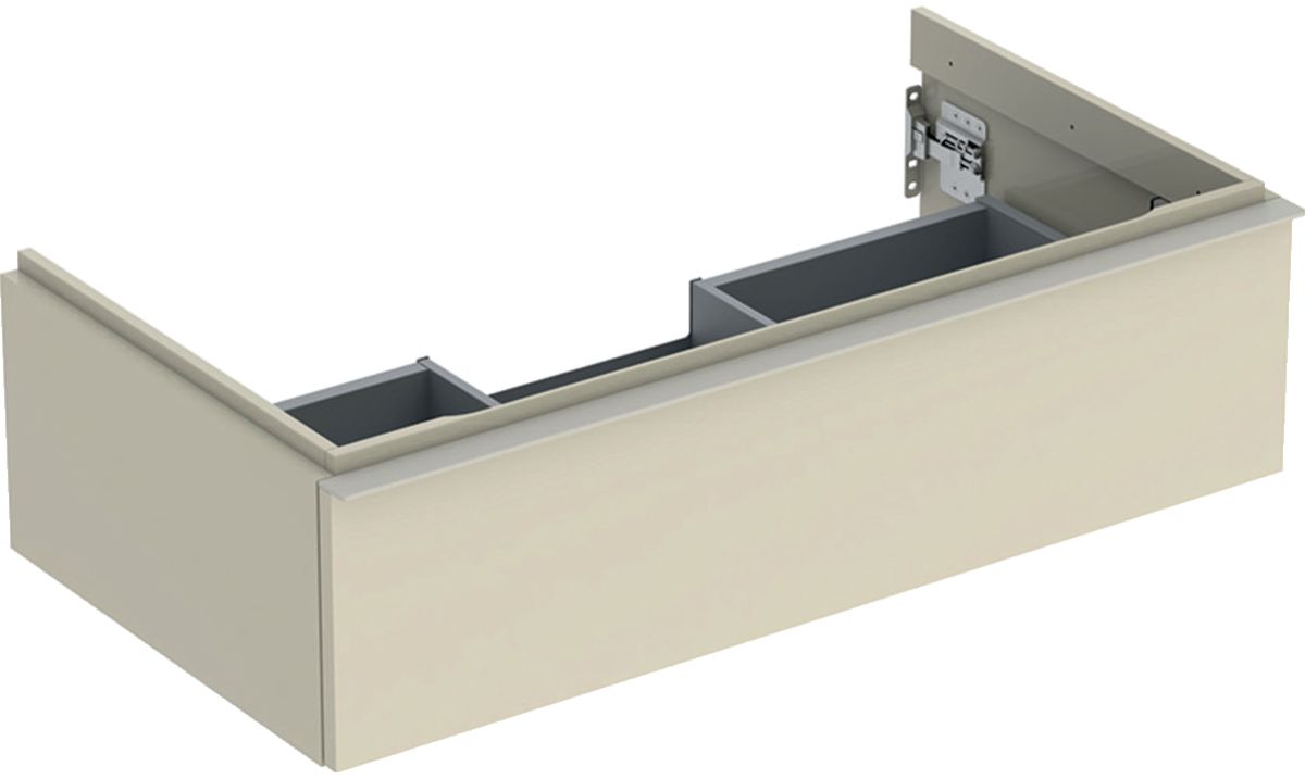 Geberit iCon szafka 88.8 cm podumywalkowa wisząca szary piaskowy połysk/szary piaskowy mat 502.312.JL.1