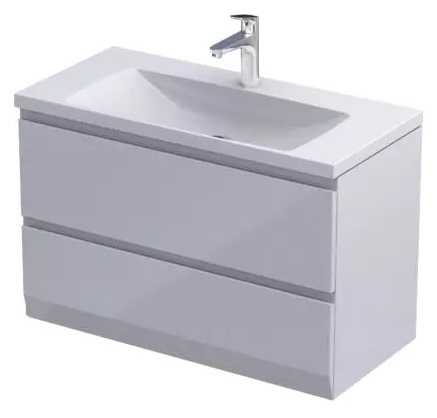 Oristo Brylant C szafka 79,6 cm podumywalkowa wisząca biały połysk OR36C-SD2S-80-1