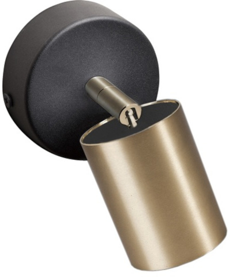 Nowodvorski Lighting Eye Spot Brass I kinkiet 1x10W mosiądz/czarny 8816