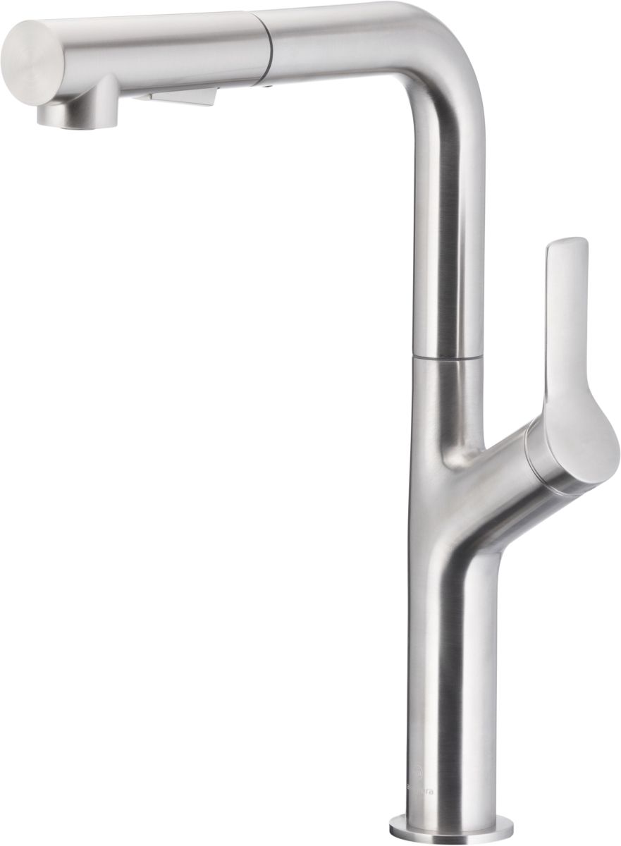 KFA Armatura Duero Design bateria kuchenna stojąca z wyciąganą wylewką inox 6623-220-22