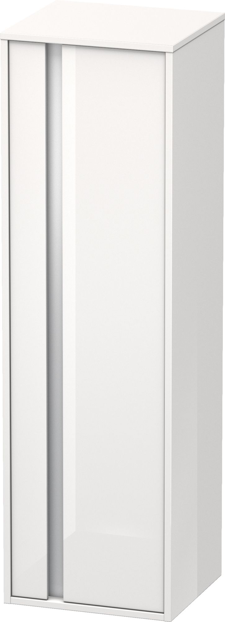 Duravit Ketho szafka boczna 132 cm wysoka wisząca prawa biały połysk KT1257R2222