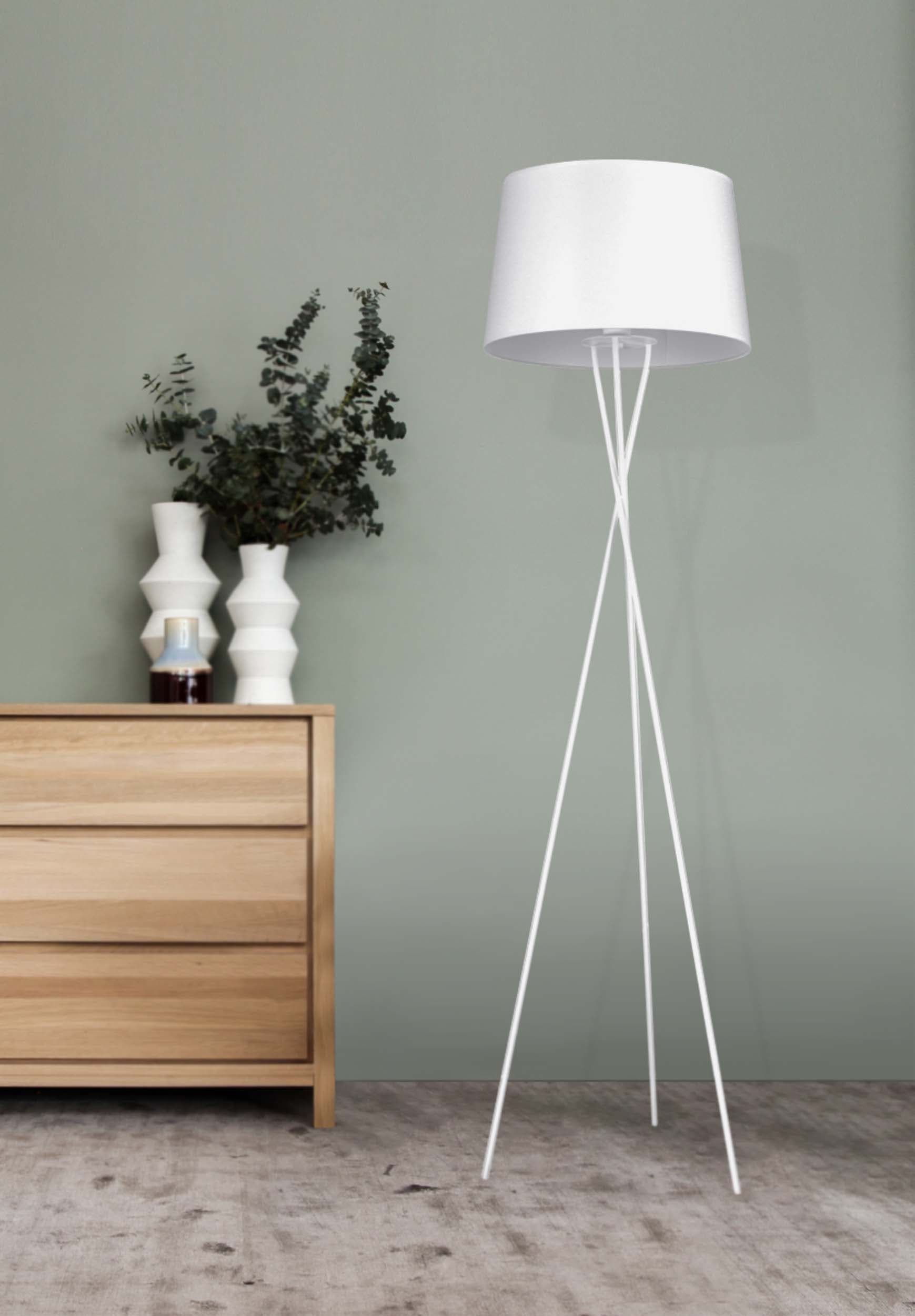 Kaja Remi White lampa stojąca 1x40W biała K-4363