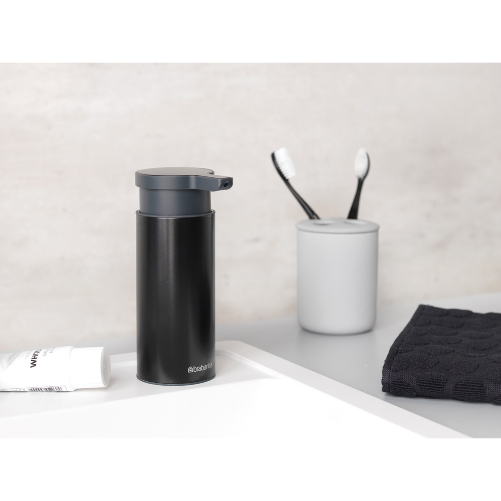 Brabantia Profile dozownik do mydła 200 ml stojący czarny mat 128448 - Wysyłka w 24h