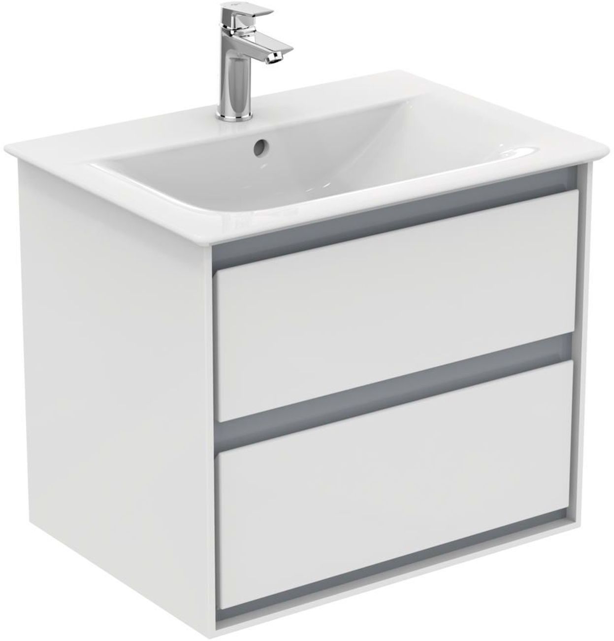 Ideal Standard Connect Air szafka 60 cm podumywalkowa wisząca biały połysk/biały mat E0818B2
