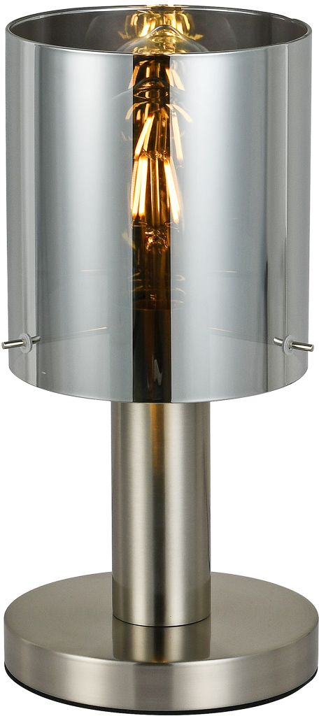 Italux Sardo lampa stołowa 1x40 W przydymiona-nikiel TB-5581-1-SC+SG