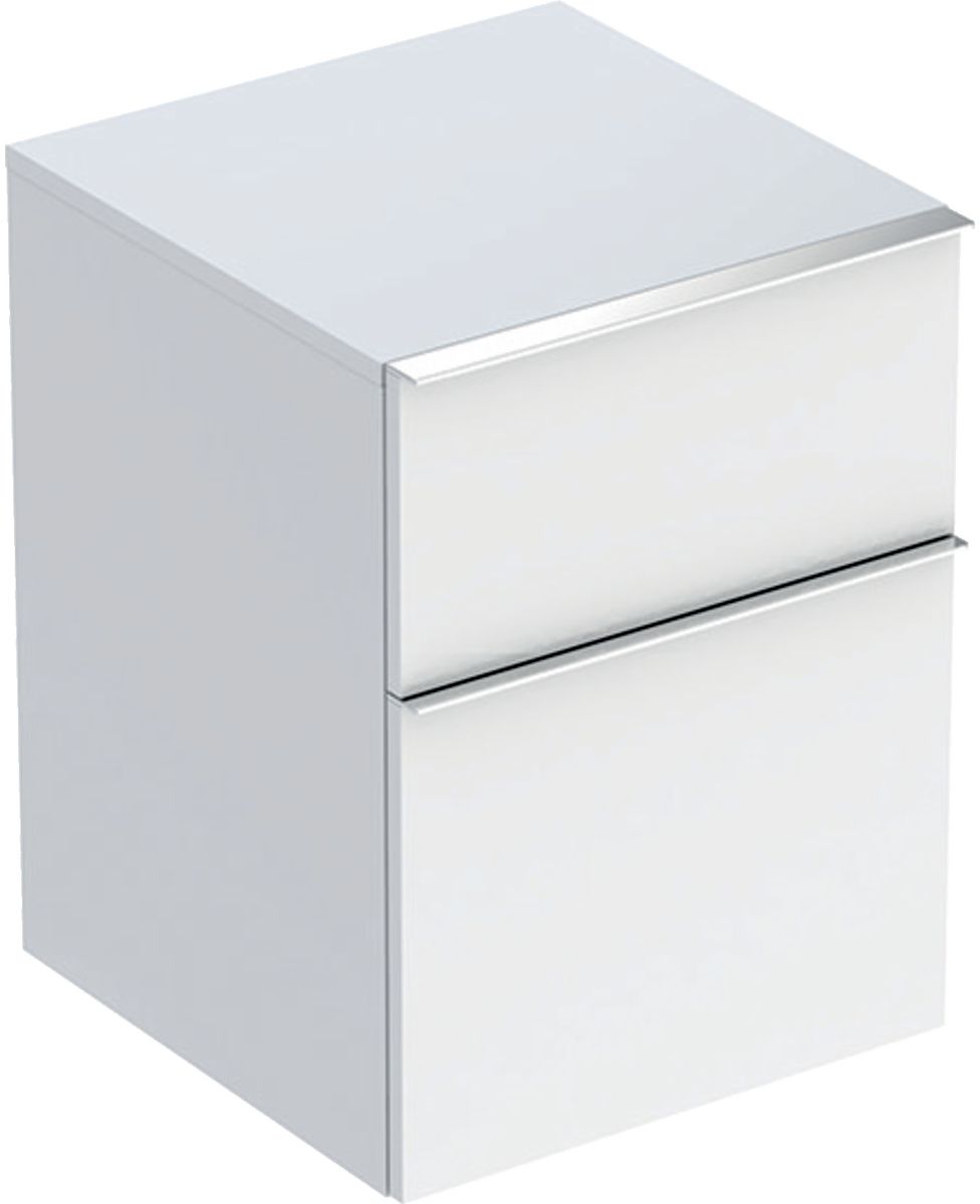 Geberit iCon szafka 45 cm boczna wisząca biały połysk/chrom 502.315.01.2