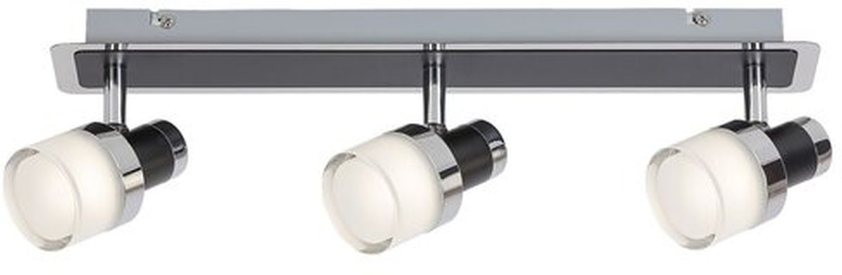 Rabalux Harold lampa podsufitowa 3x15W chrom/szkło opalizowane 5023